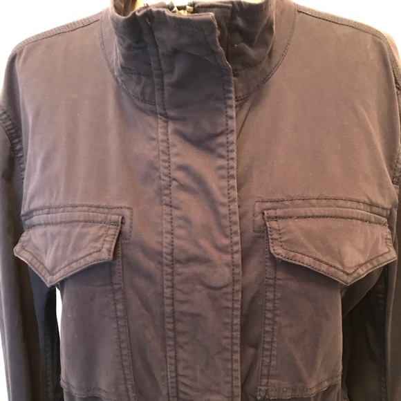 Style & Co Twill utility jacket in navy blue - Picture 7 of 12